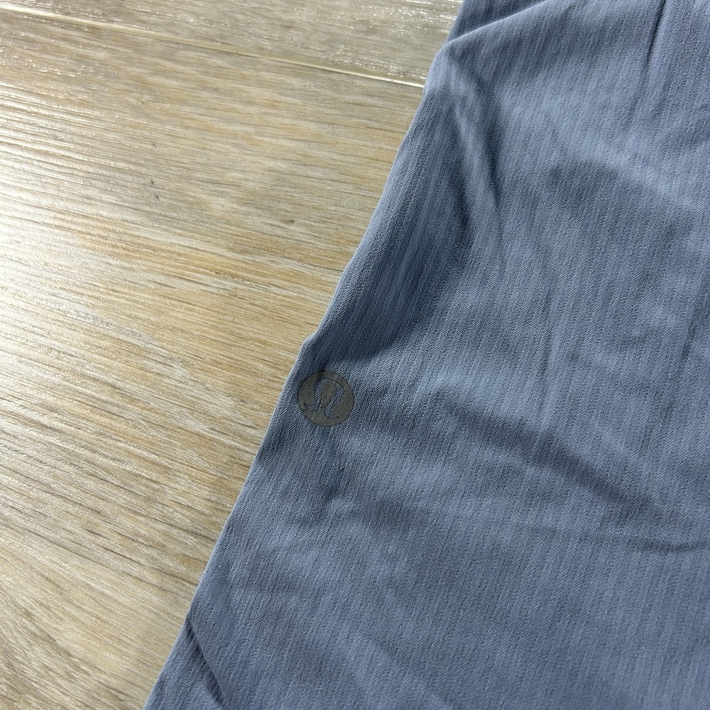 Lululemon Size 2 Blue Beyond the Studio Crop Jogger Pants Ribbed Tie Waistband - Picture 4 of 9